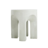 Outdoor MGO Round Top Side Table in Antique White