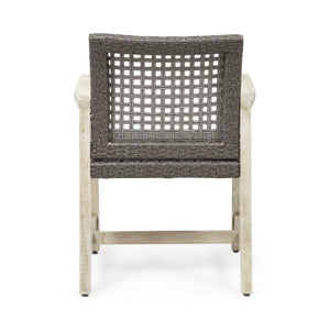 Outdoor Dining Chair Acacia Wood Frame (Set of 2)