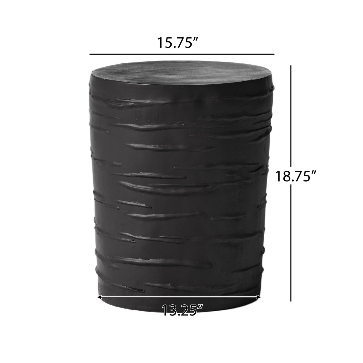 Birch outdoor side table