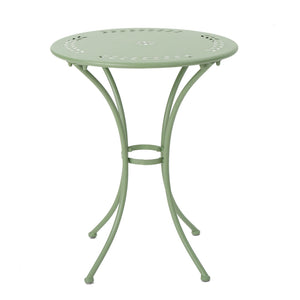 Ambrosia - 3 Piece Bistro Set With Leaf Motifs Top And Seat