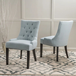 Contemporary Cheney Dining Chair Set with Tufted Design