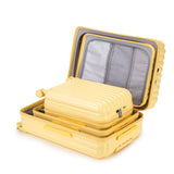 20'/24'/28' ABS Spinner Wheel Luggage Set with USB Port & Cup Holder