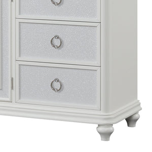 Abigale - 6 Drawer Dresser With LED (Includes Dresser Only, Mirror Not Included) - White