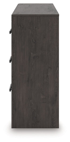 Prendonea - Six Drawer Dresser - Charcoal