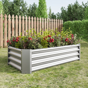 Metal Raised Garden Bed 4x2x1 ft