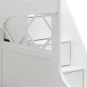 Meyer - Twin Over Full Bunk Bed With Storage - White