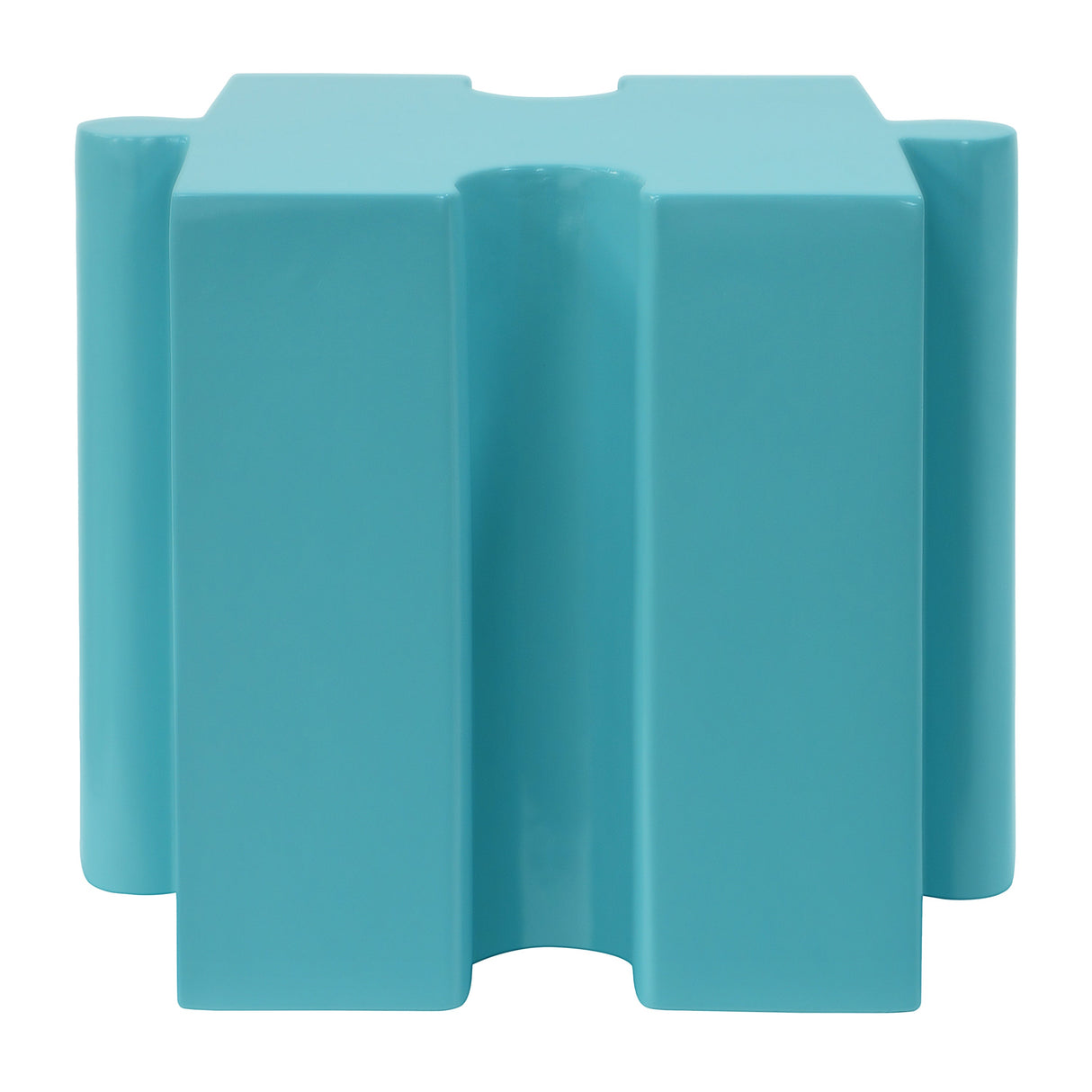 3-Piece Artistic Puzzle Table Set with Modular Interlocking Design