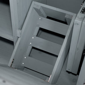 K&K 78.3' Outdoor Kitchen Island with Foldable Grill Table