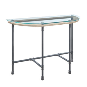 Brantley Clear Glass & Sandy Table