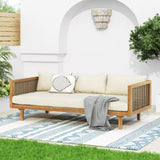 Claremont-3-seater-daybed,-beige-Outdoor-Beds