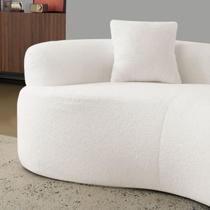 Modern Curved Loveseat