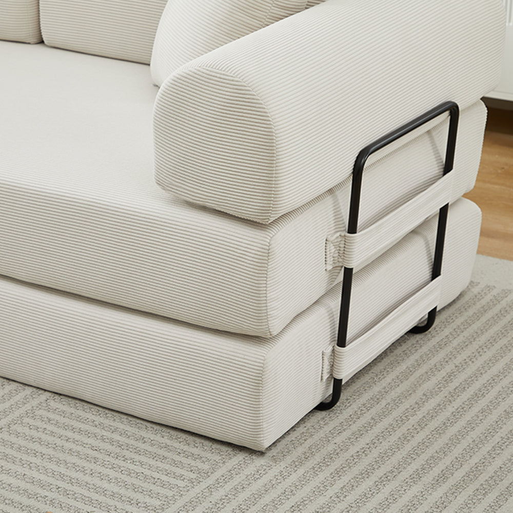 Folding Sofa Bed Convertible Couch with 2 Pillows