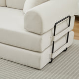 Folding Sofa Bed Convertible Couch with 2 Pillows