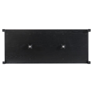 K&K 53.2" Farmhouse Fridge Cabinet with Power Outlet