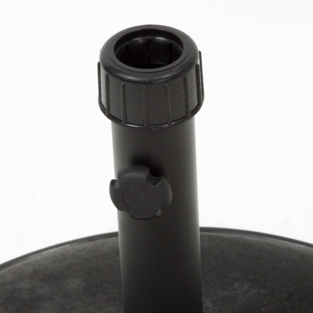 Stylish Concrete Umbrella Base with Iron Support Pole