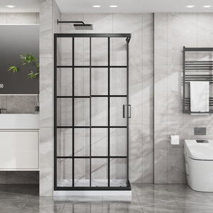 Goodyo Corner Shower Door - 36" D x 36" W x 72" H