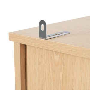Tall Bathroom Cabinet With 1 Door, 3 Drawers, Open Storage - Wood