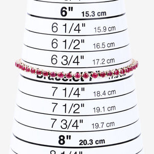 3.13 Carat Genuine Mozambique Ruby 14K Yellow Gold Bracelet