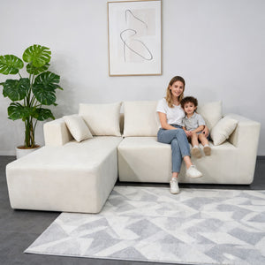 Modular Corner Sofa With Soft Fabric