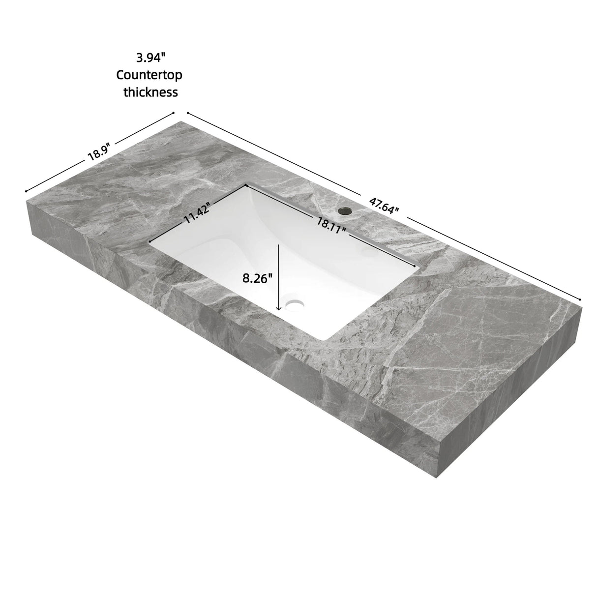 48" MURI Bathroom Sink