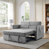 The Hampton Adjustable Chenille Sleeper Loveseat