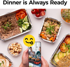 Triple Slow Cooker, Buffet Food Warmer