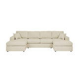 The Sara Modular Corduroy U-Shaped Sectional Sofa
