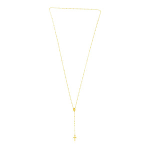 14k Yellow Gold Rosary Necklace