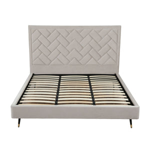 Crosby - Bed With Upholstered Headboard And Slats