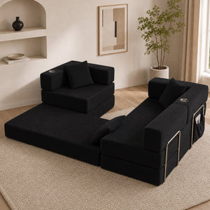108" Modular Sectional Sofa with L-Shape Chaise