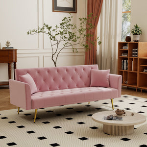 Modern Convertible 72 Inch Foldable Sleeper Sofa