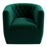 Delaney Velvet Swivel Club Chair