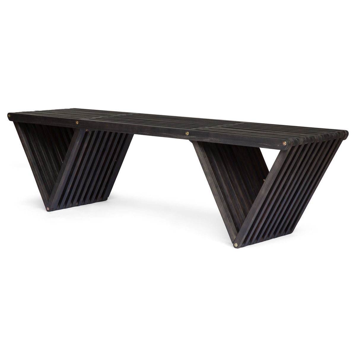 Gloaming - Outdoor Bench With Slat Design And Triangular Base – Tuesday ...