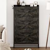 Shoe Cabinet, Entry Home Shoe Cabinet, Grey