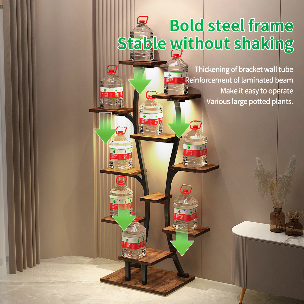 Vase Shape Plant Stand Indoor with Grow Lights