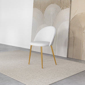 Marion - Dining Chair (Set of 2) - Gold / White
