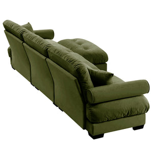 Super Comfort Oversized Modular Sectional Sofa With Movable Ottoman