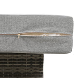 Modular U-Shaped Aluminum Outdoor Sofa Set