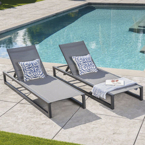 Chaise Lounge With 5 Reclining Positions, Outdoor Patio Lounge Chairs