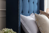 Luxury Wingback Upholstered Bed Frame