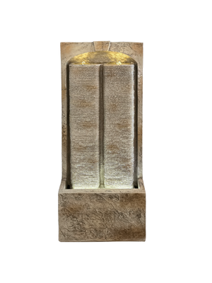39 Inch Outdoor Water Fountain with Pump