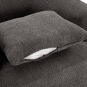 360° Swivel Barrel Sofa Chair With Throw Pillow, Upholstered Accent Chair