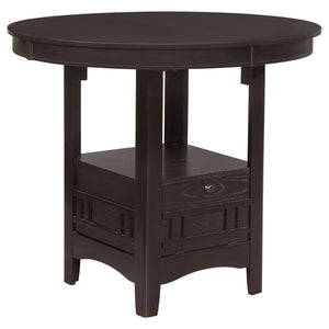Lavon Oval 60-inch Counter Height Extension Dining Table Espresso