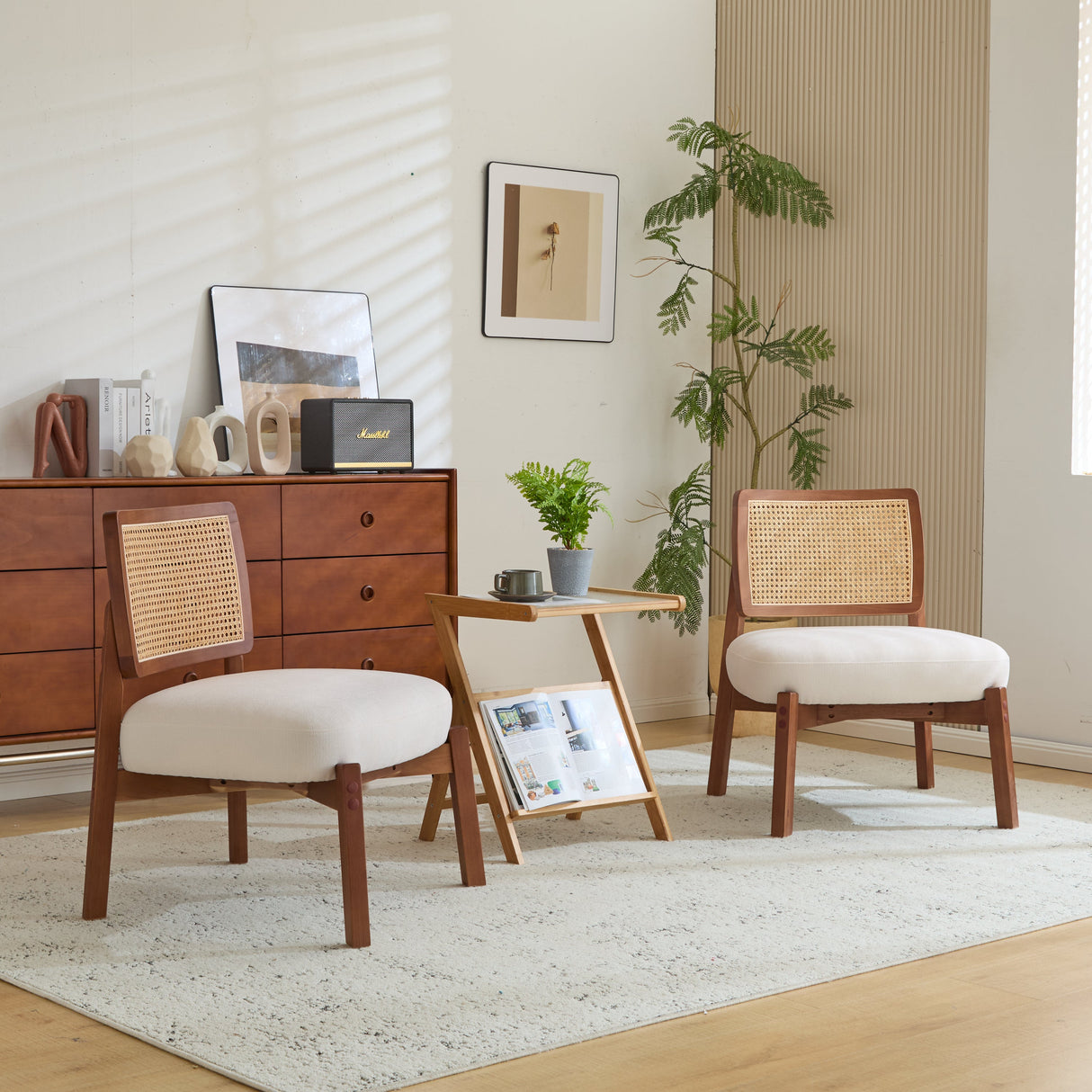 Modern Beige Lounge Chair