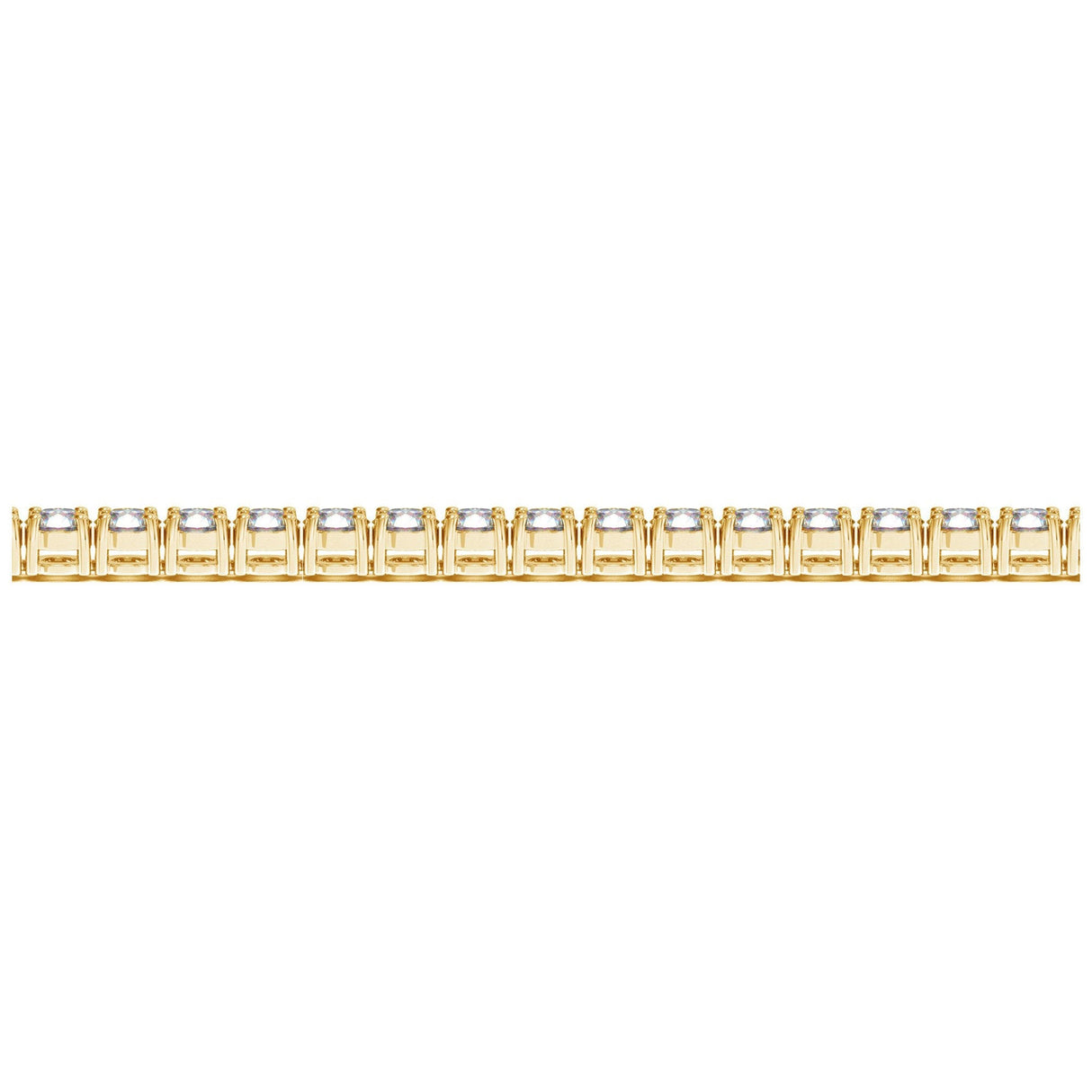 Lab Grown Round Diamond Tennis Bracelet in 14k Yellow Gold (8 cctw F/G  VS2/SI1)