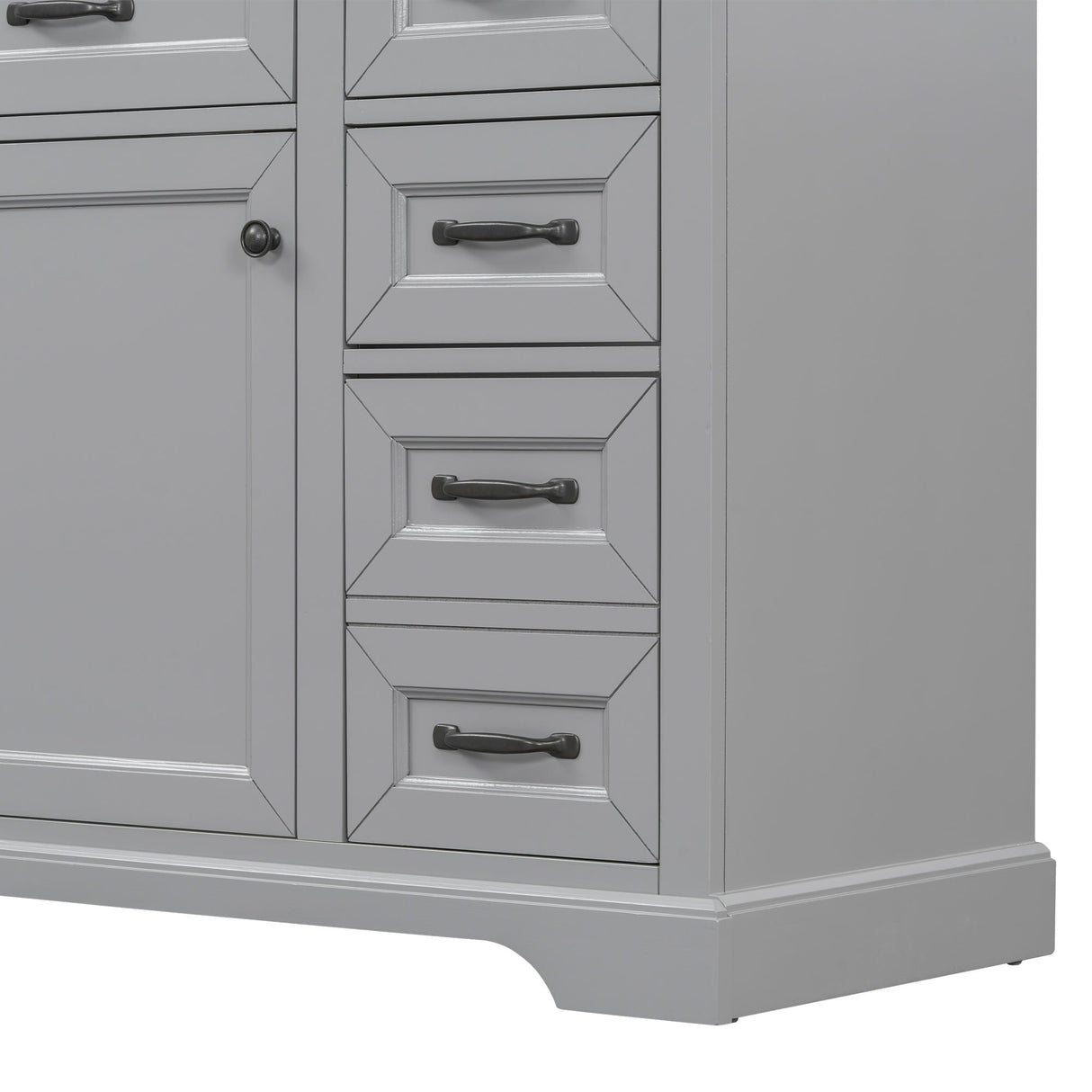 36" Bathroom Vanity With Sink, 2 Tip-Out Drawers, Soft Close Hinges