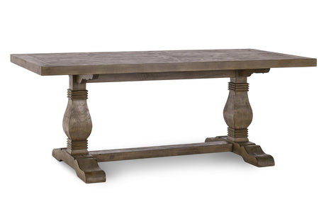 Auraeons Rectangular Dining Table with Trestle Base