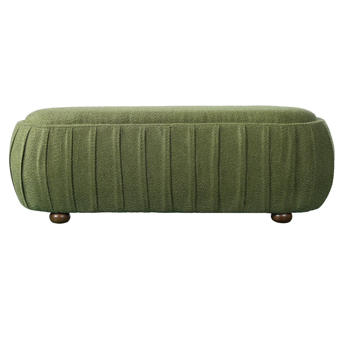 Upholstered Ottoman, Oval Shape
