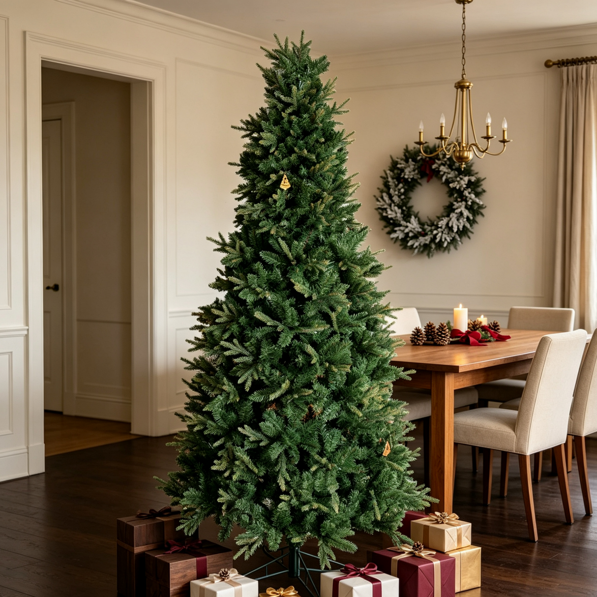 6.5 FT Slim Realistic PE/PVC Hybrid Christmas Tree