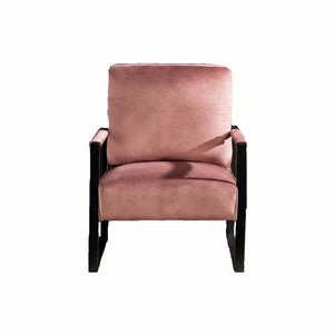 Classic Mid Century Modern Accent Chair with Square Metal Frame - Multiple Colors